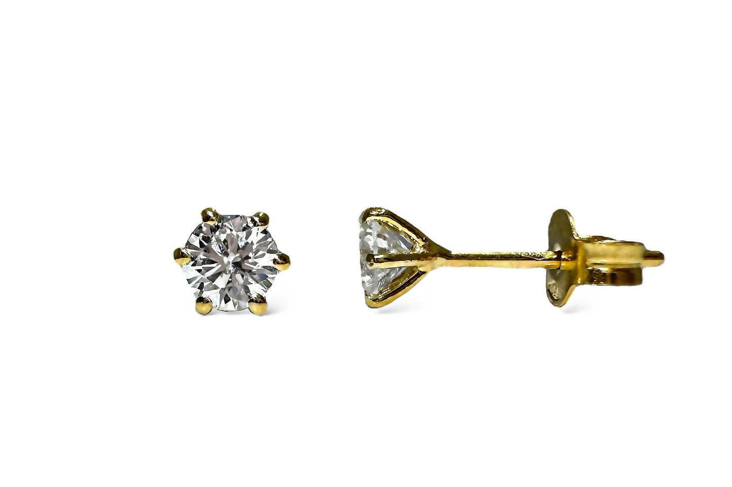 0.70 CT SIX PRONGS SOLITAIRE STUDS