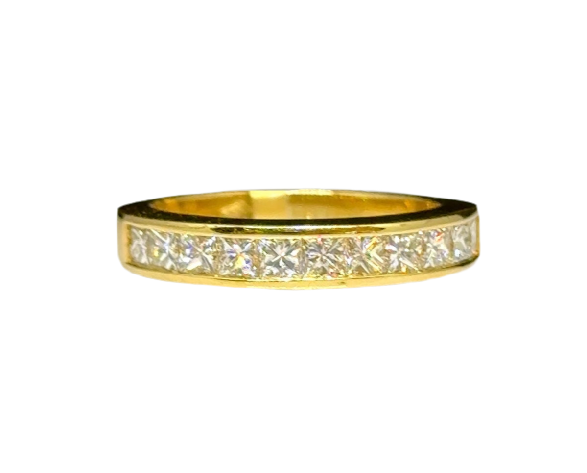 1.10 CT PRINCESS CUT ETERNITY RING