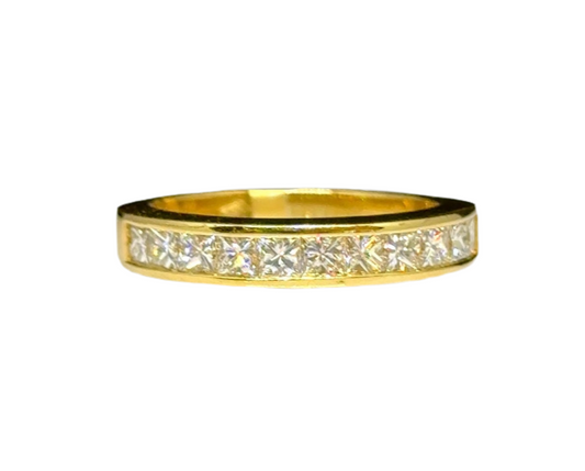 1.10 CT PRINCESS CUT ETERNITY RING