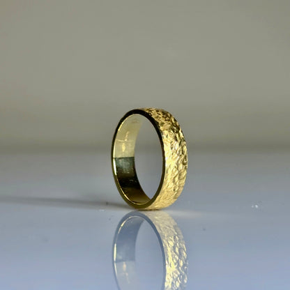 5mm Hammered Wedding Band