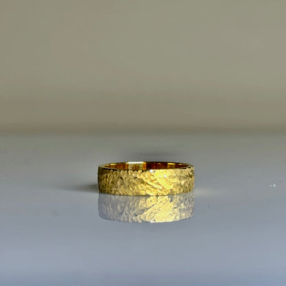 5mm Hammered Wedding Band