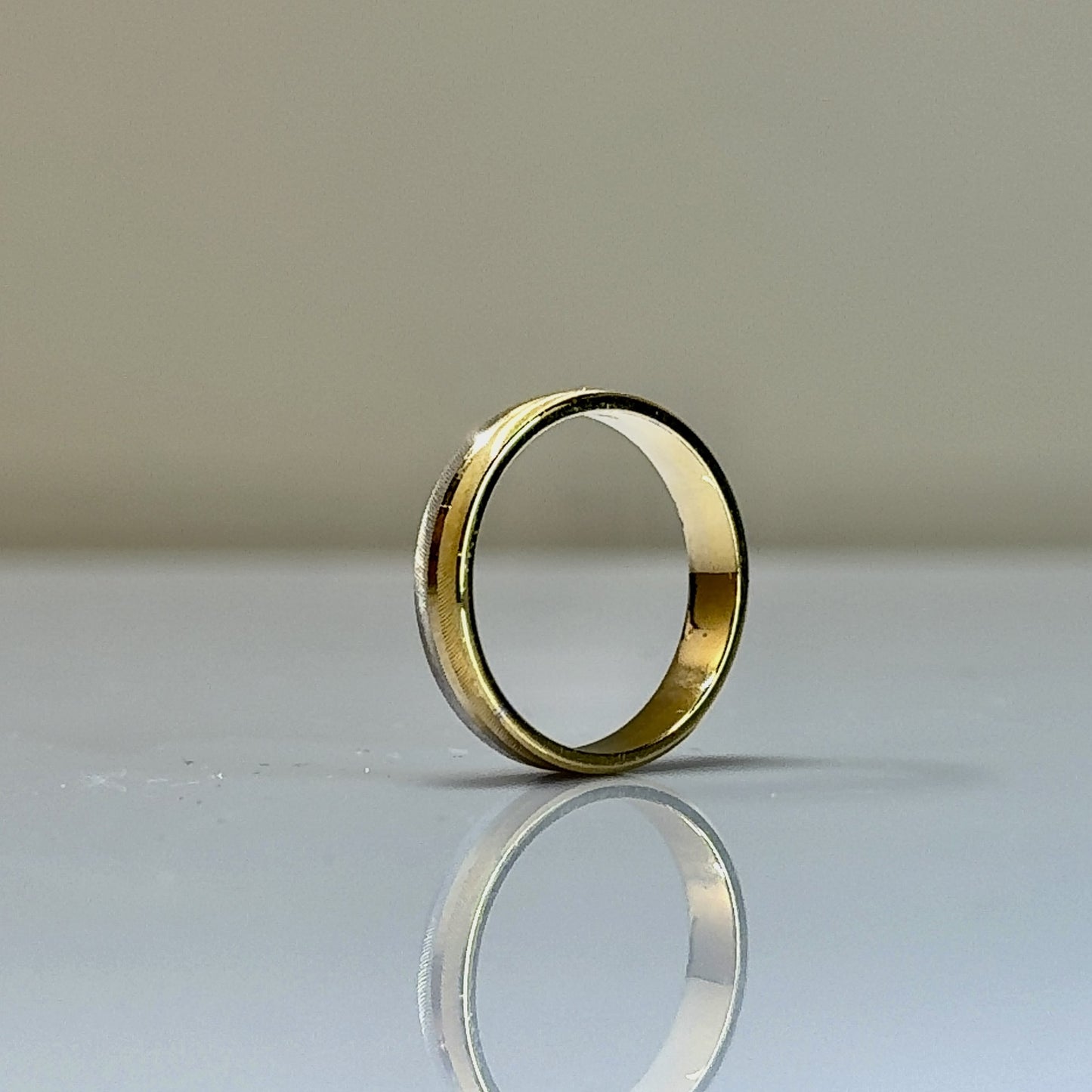 4mm Two Tone Wedding Band