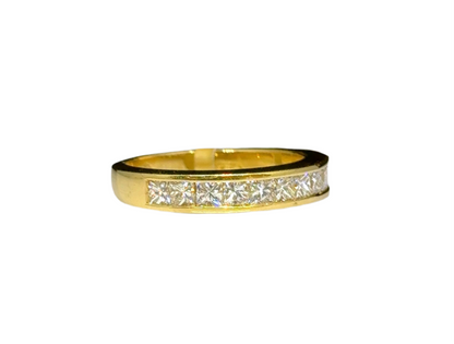 1.10 CT PRINCESS CUT ETERNITY RING