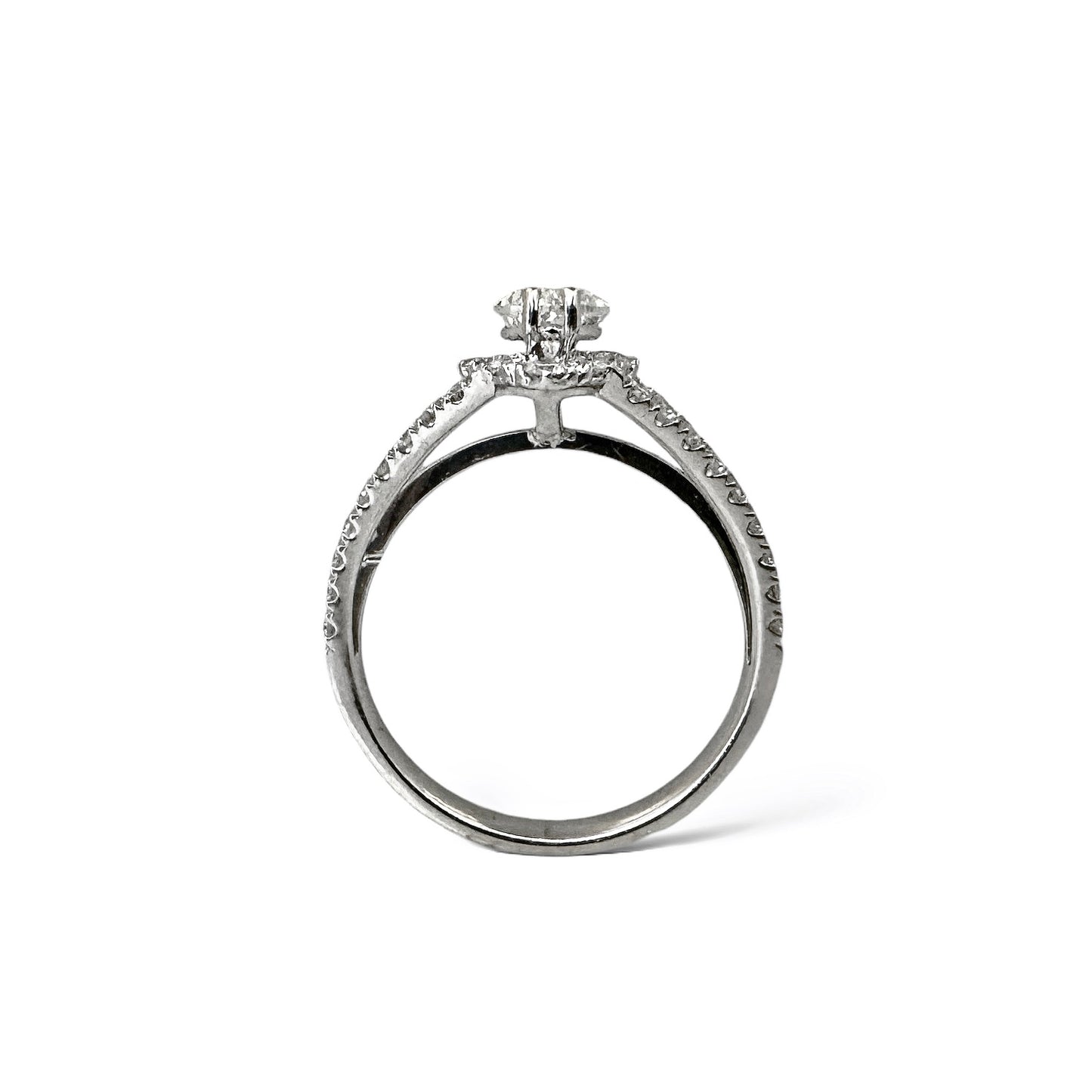 1.02 CT MARQUISE CUT HALO RING