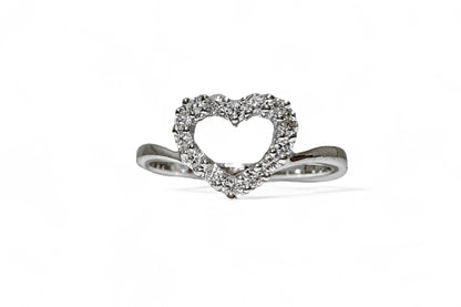 0.24 CT HEART SHAPE RING