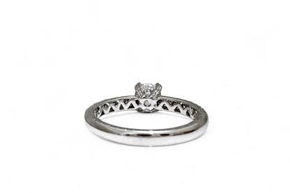 1.02 CT ROUND CUT PAVÉ RING