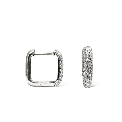 SQUARE PAVÉ EARRINGS