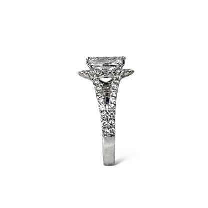 1.02 CT MARQUISE CUT HALO RING