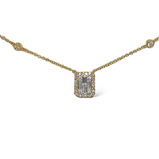 Illusion Diamond Necklace