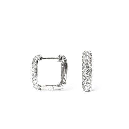 SQUARE PAVÉ EARRINGS