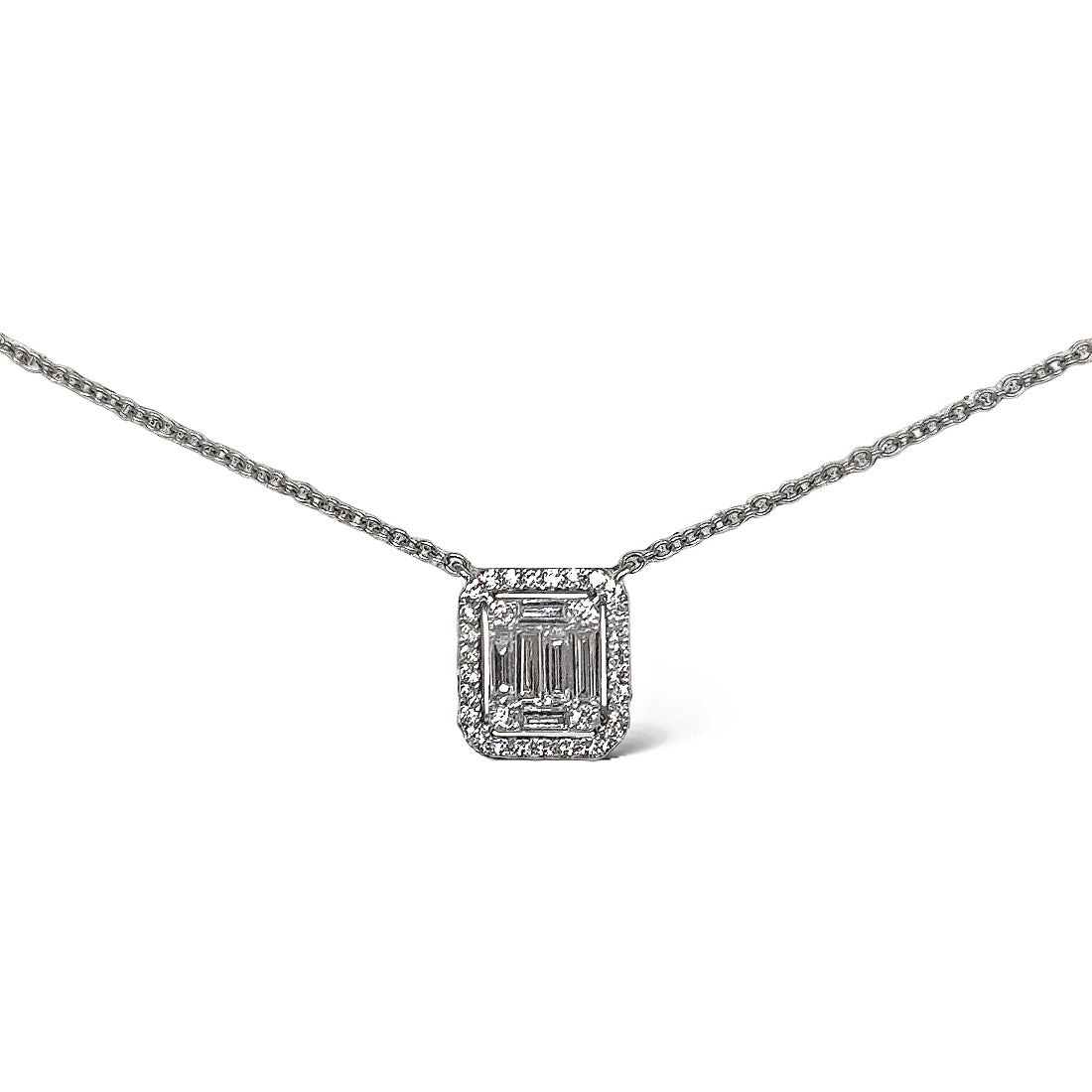 Adjustable Illusion Diamond Necklace