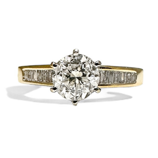 1.00 CT ROUND CUT SOLITAIRE RING