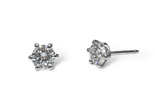 0.55 CT SIX PRONGS SOLITAIRE STUDS