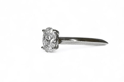 0.55 CT OVAL CUT SOLITAIRE RING