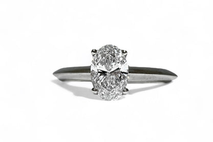 0.55 CT OVAL CUT SOLITAIRE RING