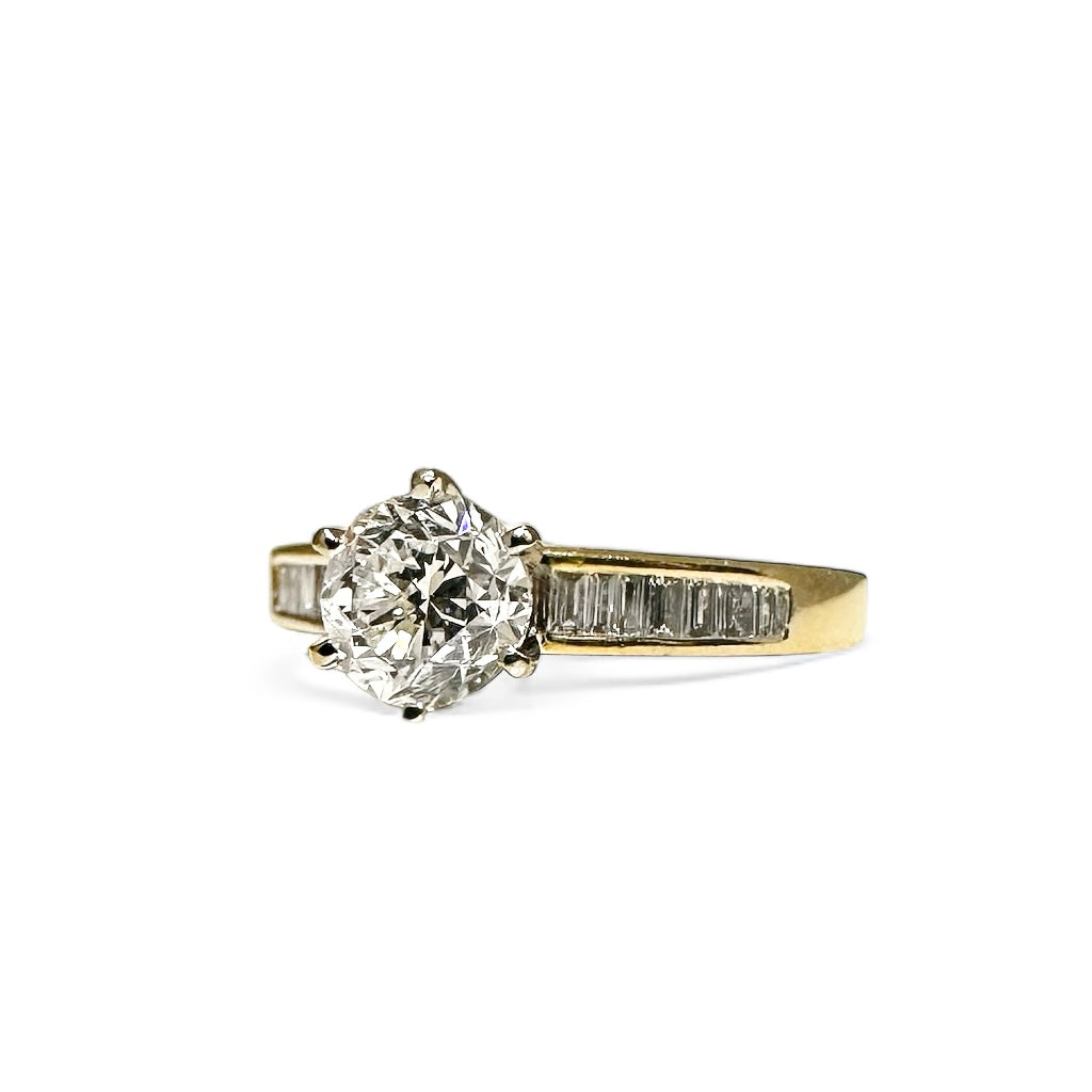 1.00 CT ROUND CUT SOLITAIRE RING