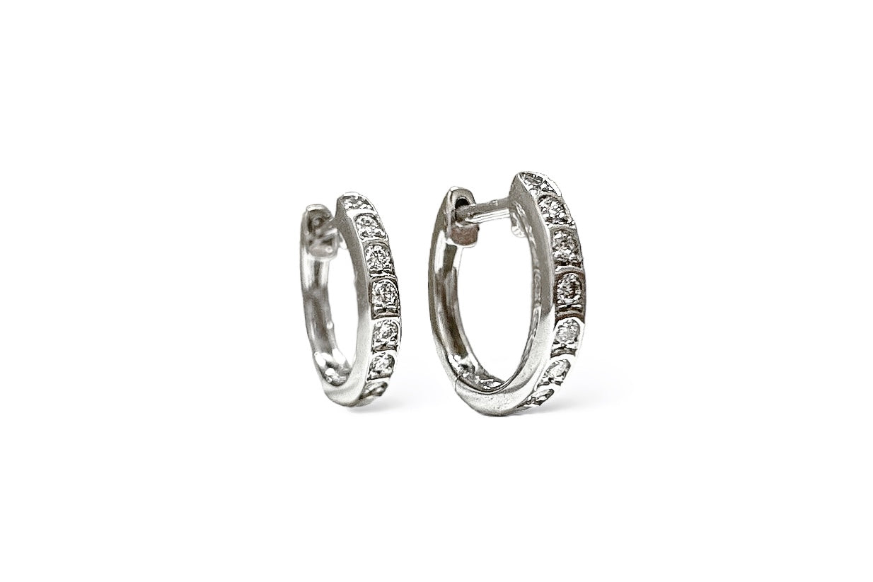 MINI DIAMONDS HOOPS