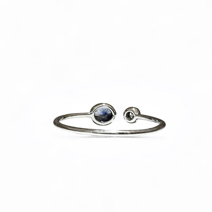 SAPPHIRE BUTTON RING