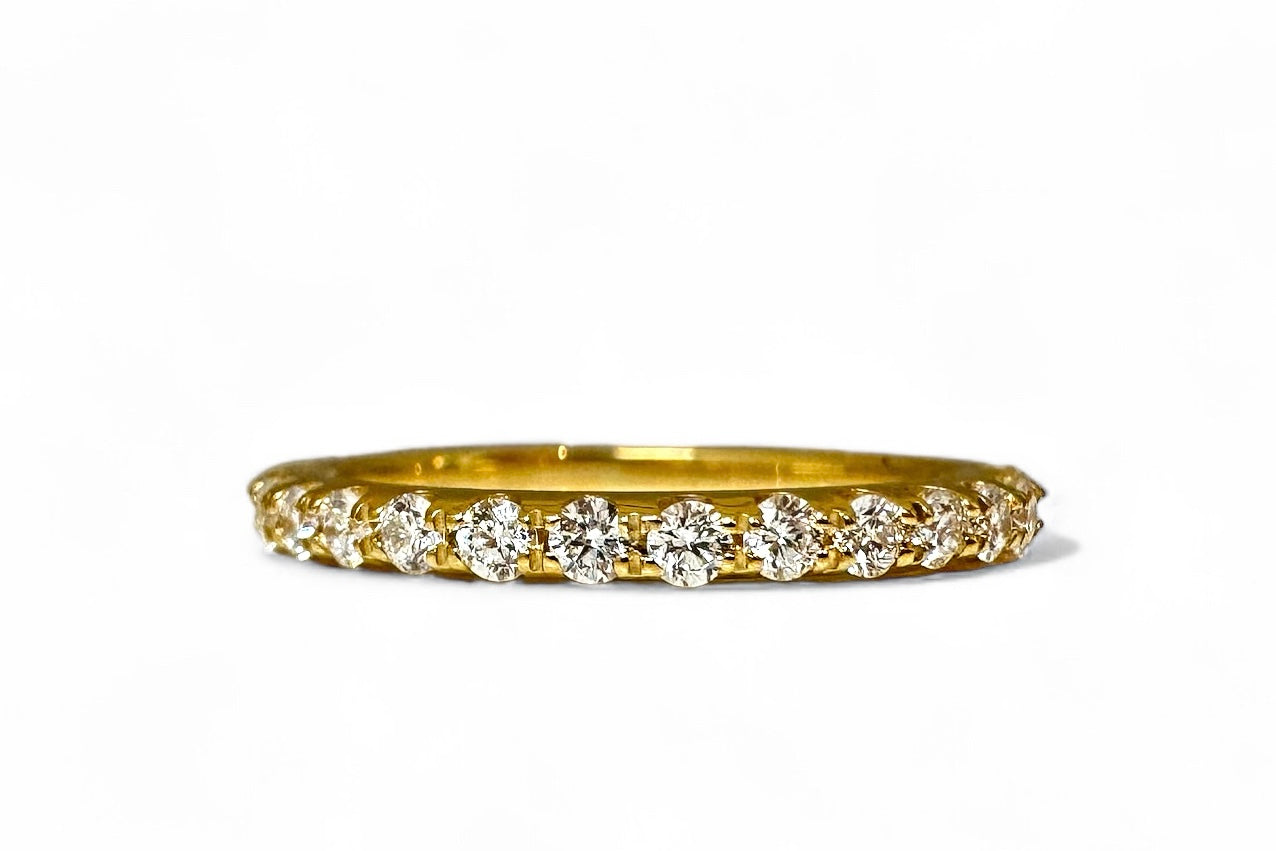 0.50 CT HALF ETERNITY RING