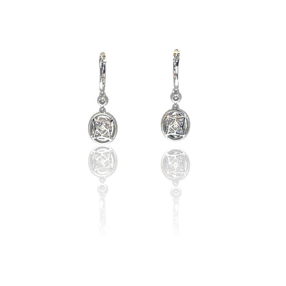 Diamond Dangle Earrings