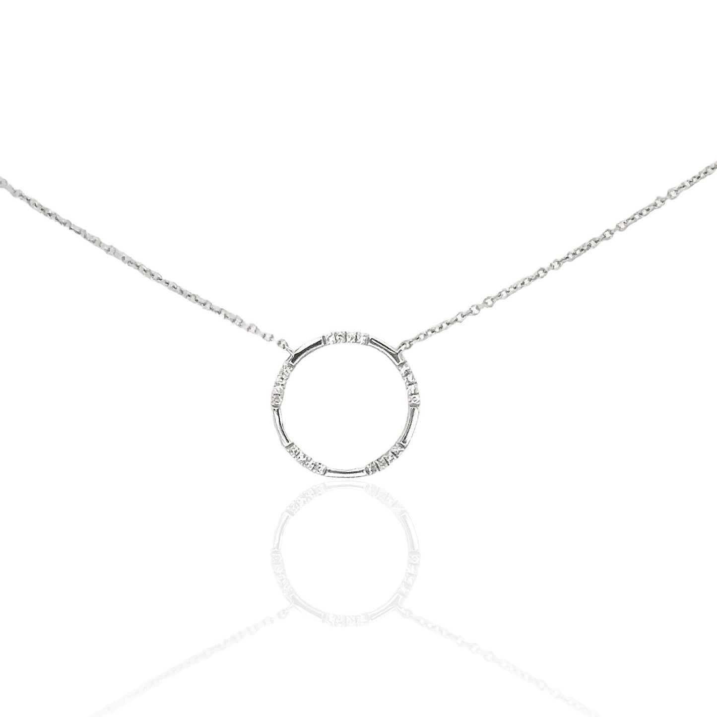 Circle Diamond Necklace