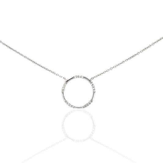 Circle Diamond Necklace