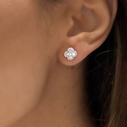 Illusion diamond Earrings