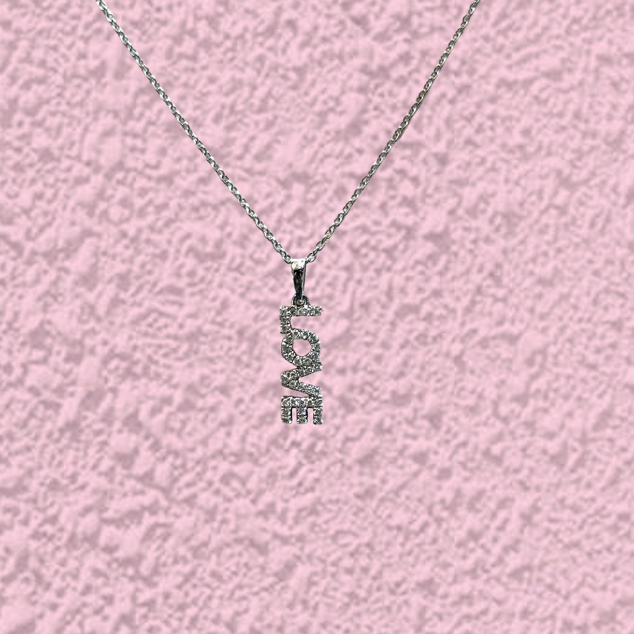 'LOVE' DIAMOND PENDANT