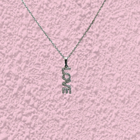 'LOVE' DIAMOND PENDANT