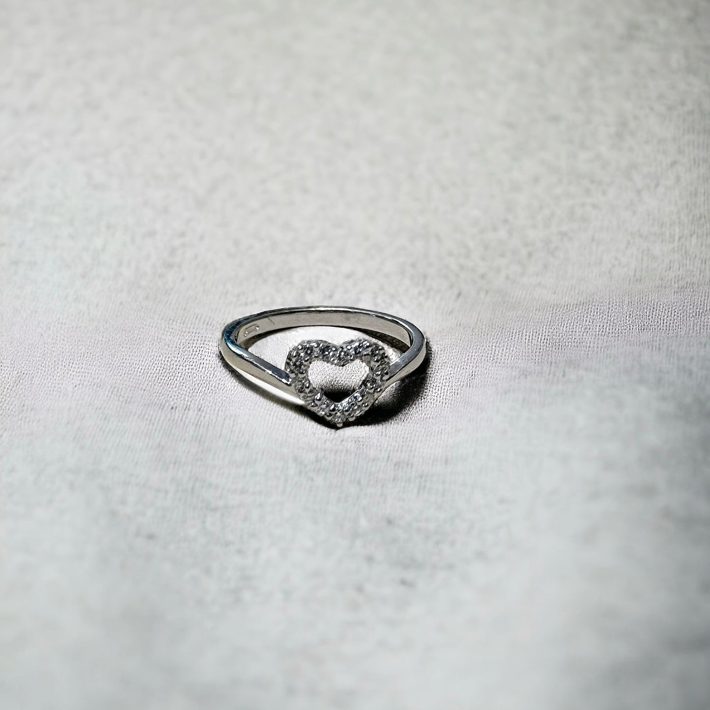 Diamond Heart Shape Ring