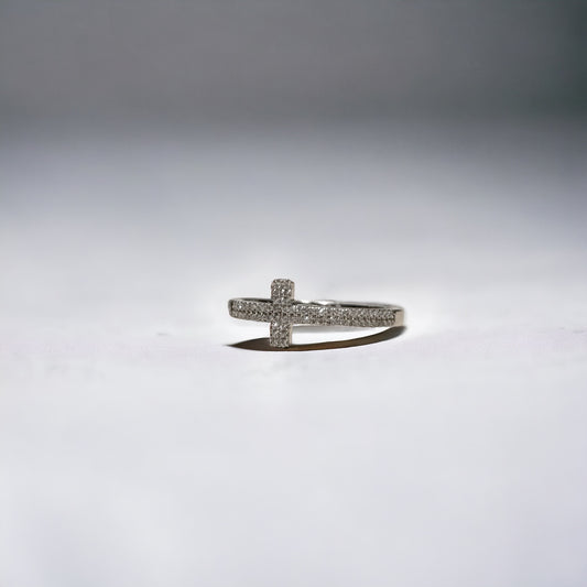 Diamond Cross Ring