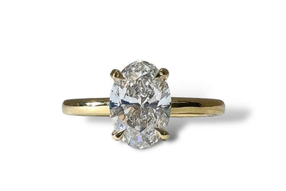 2.08 CT (LG) Oval Shape Diamond Ring