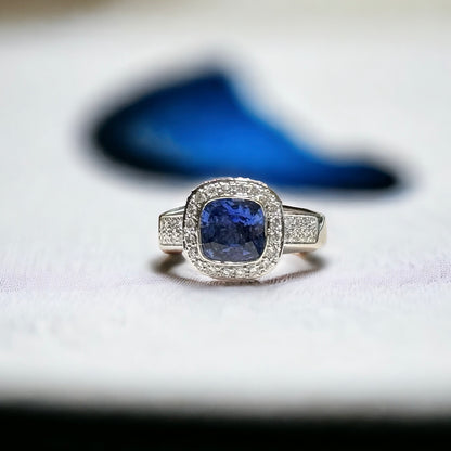 Sapphire Diamond Ring