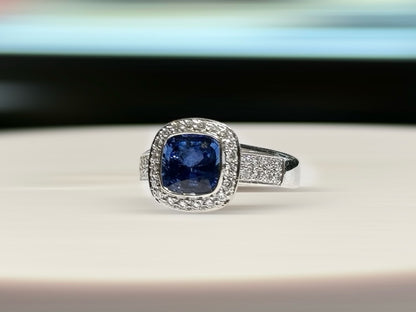 Sapphire Diamond Ring