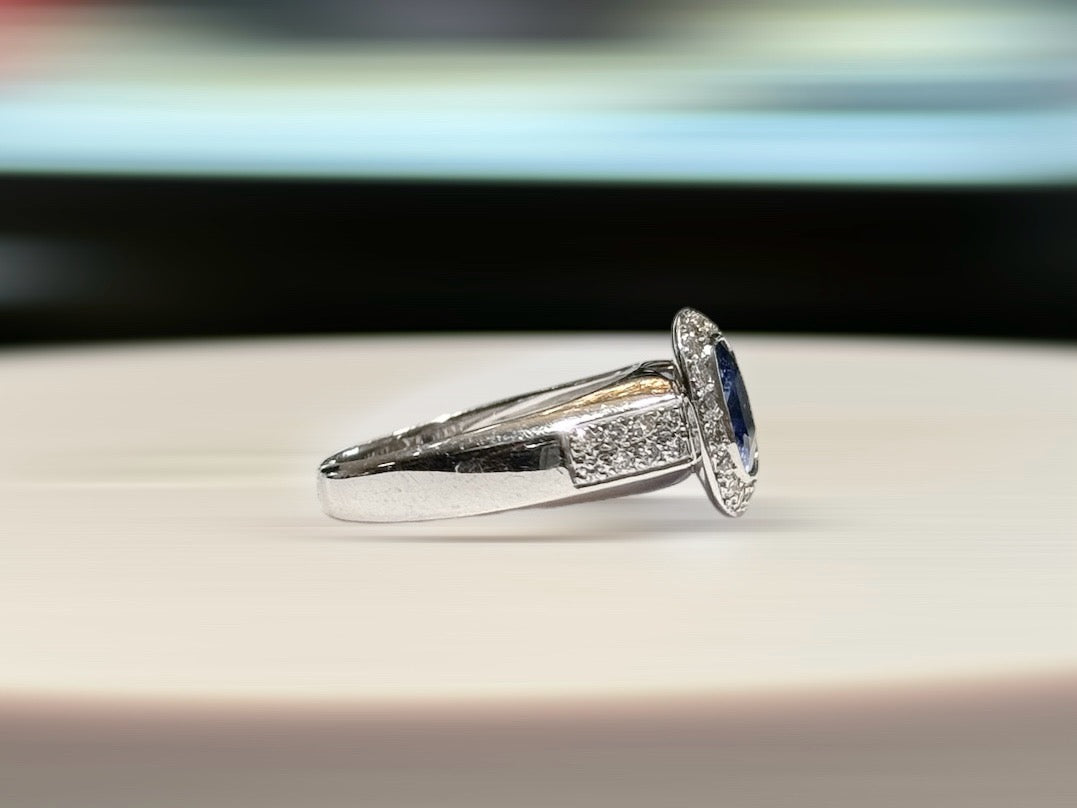 Sapphire Diamond Ring