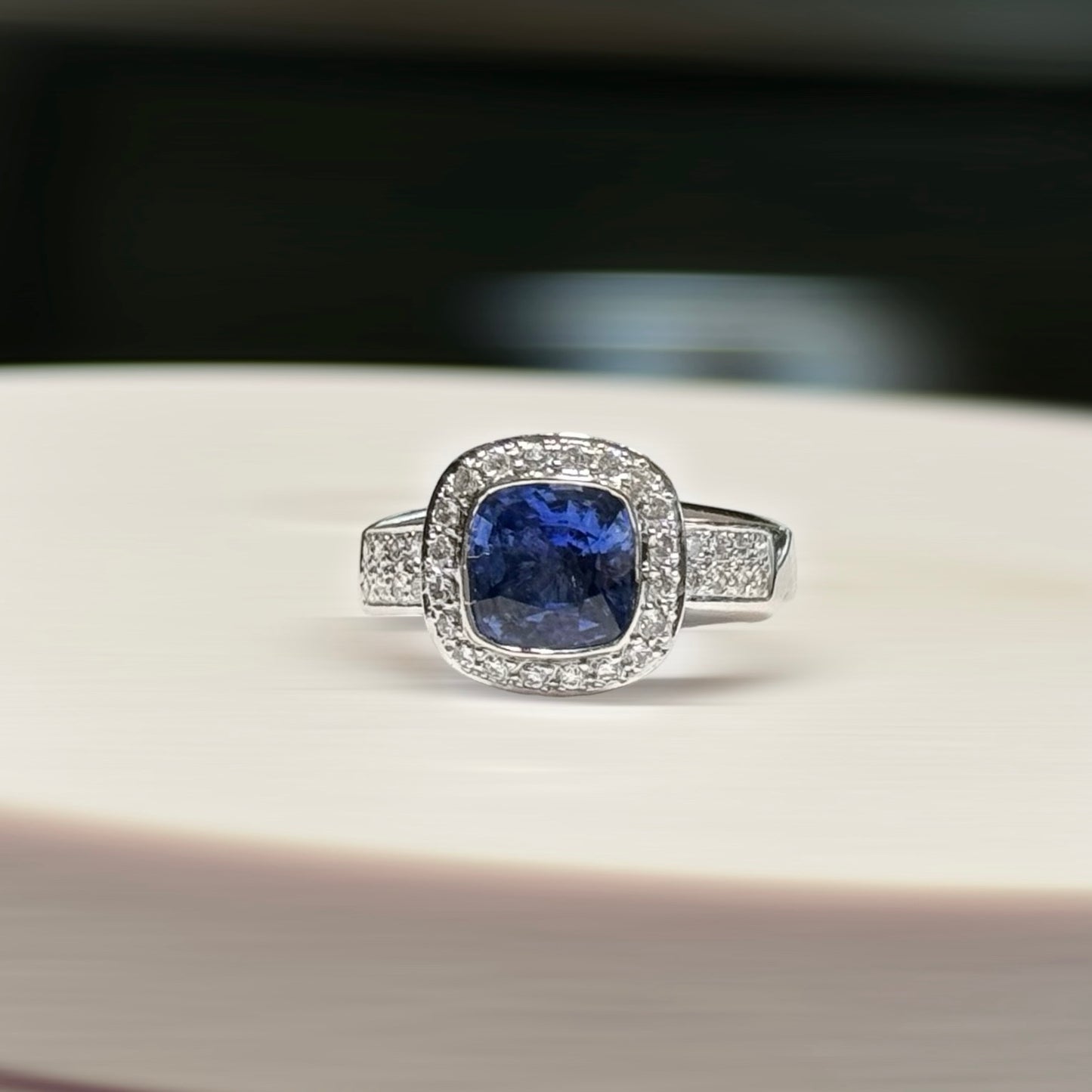 Sapphire Diamond Ring