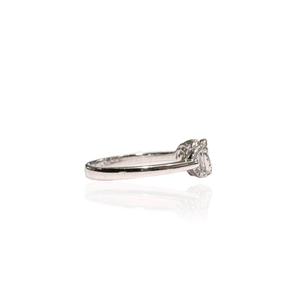 Baguette & Round Diamonds Engagement Ring