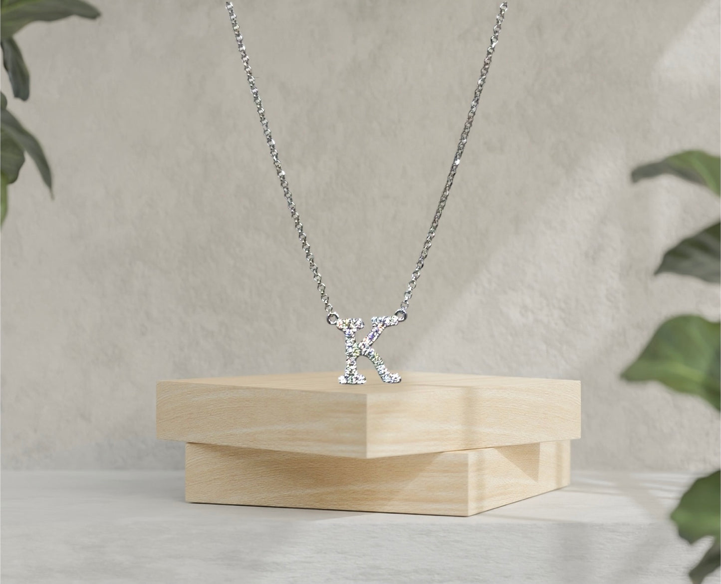 Initial 'K' Necklace