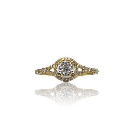 Illusion Halo Diamond Ring