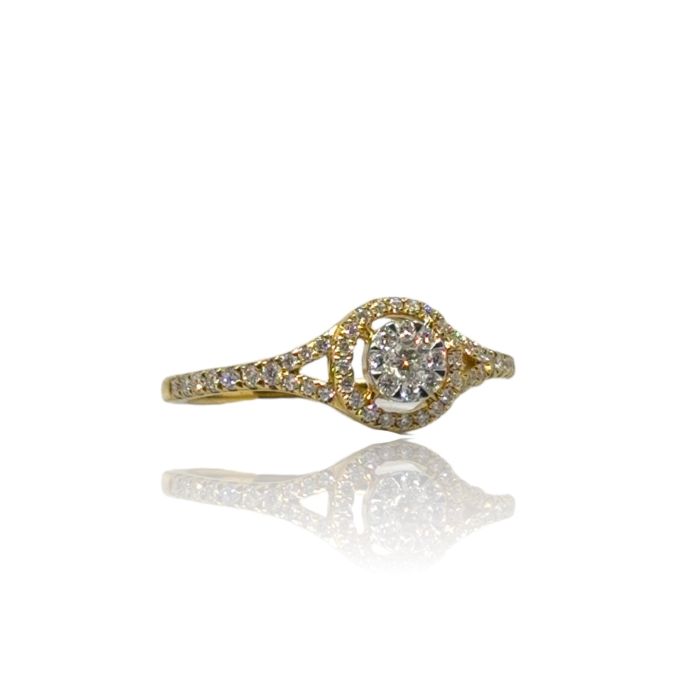 Illusion Halo Diamond Ring