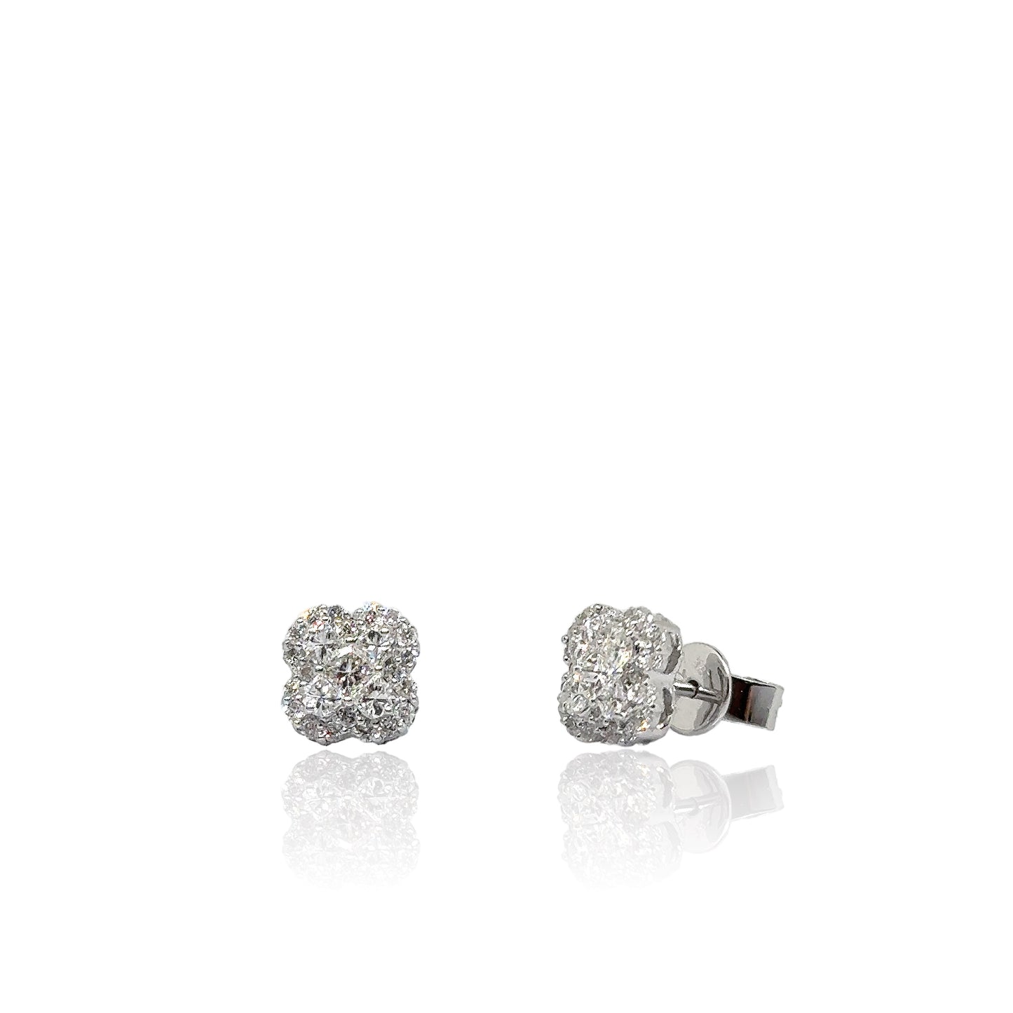 Illusion diamond Earrings