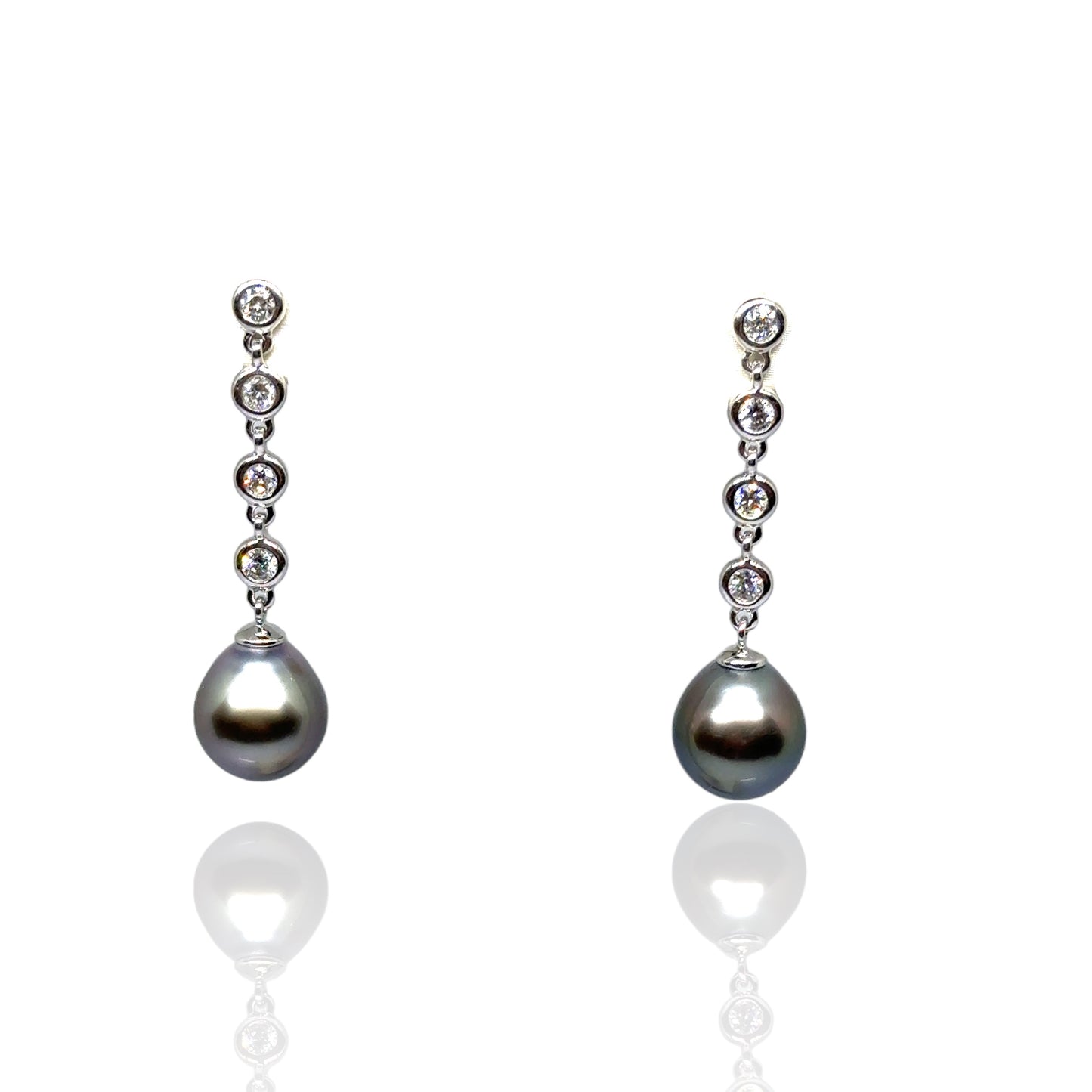 Tahitian Salt Water Pearl Earrings