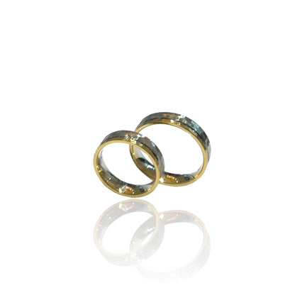 5mm Comfort Fit Wedding Rings With Diamond