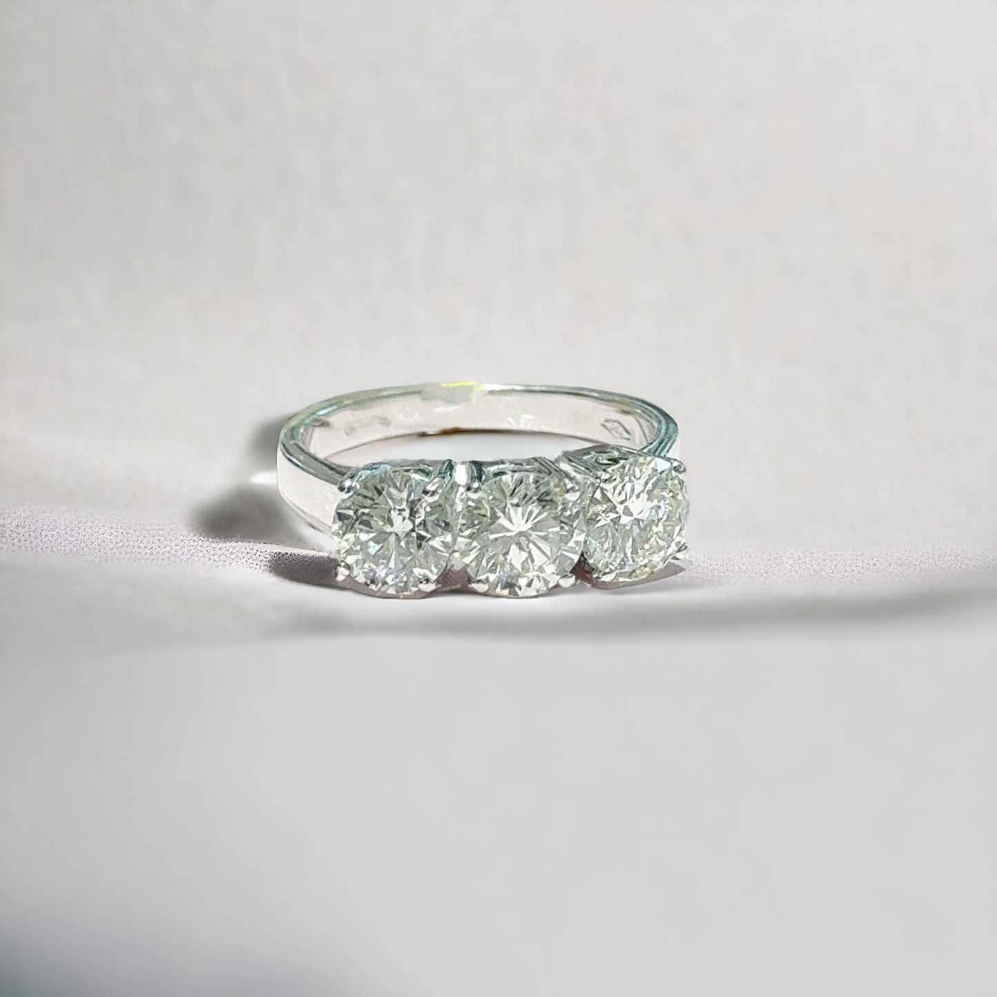 2.70 CT ROUND TRILOGY RING