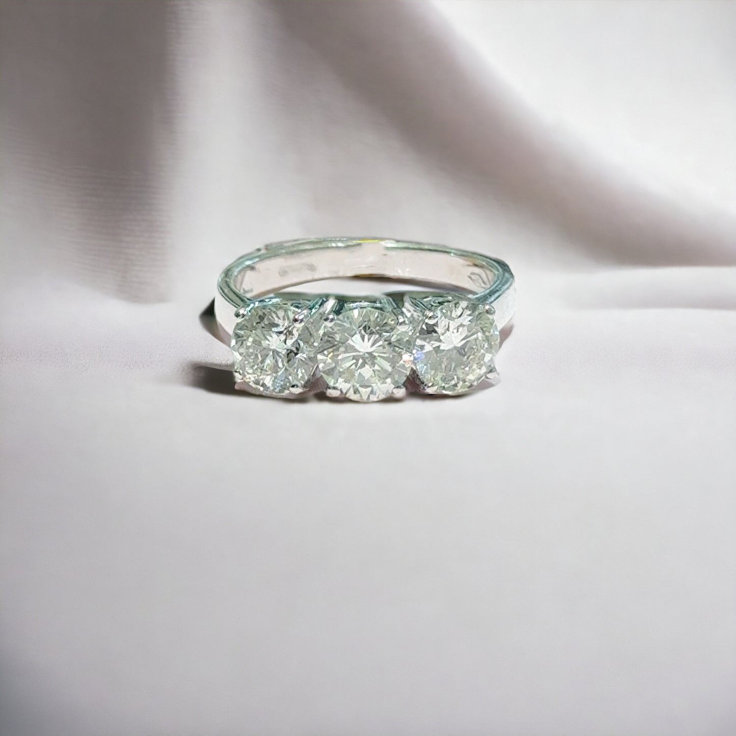 2.70 CT ROUND TRILOGY RING