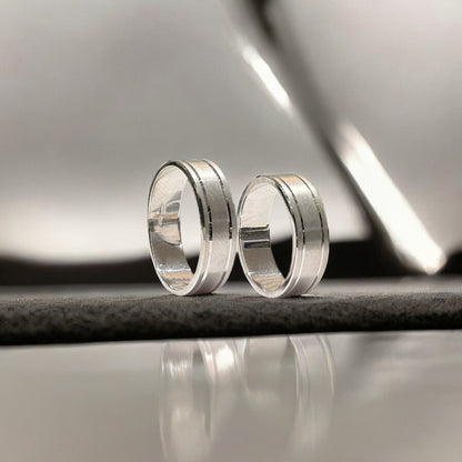 6mm Matte Wedding Bands