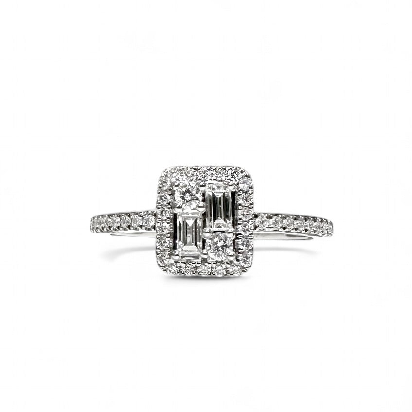 Halo Illusion Diamond Ring