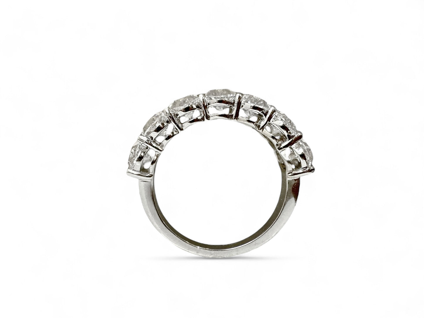 3.85 CT OVAL HALF ETERNITY RING