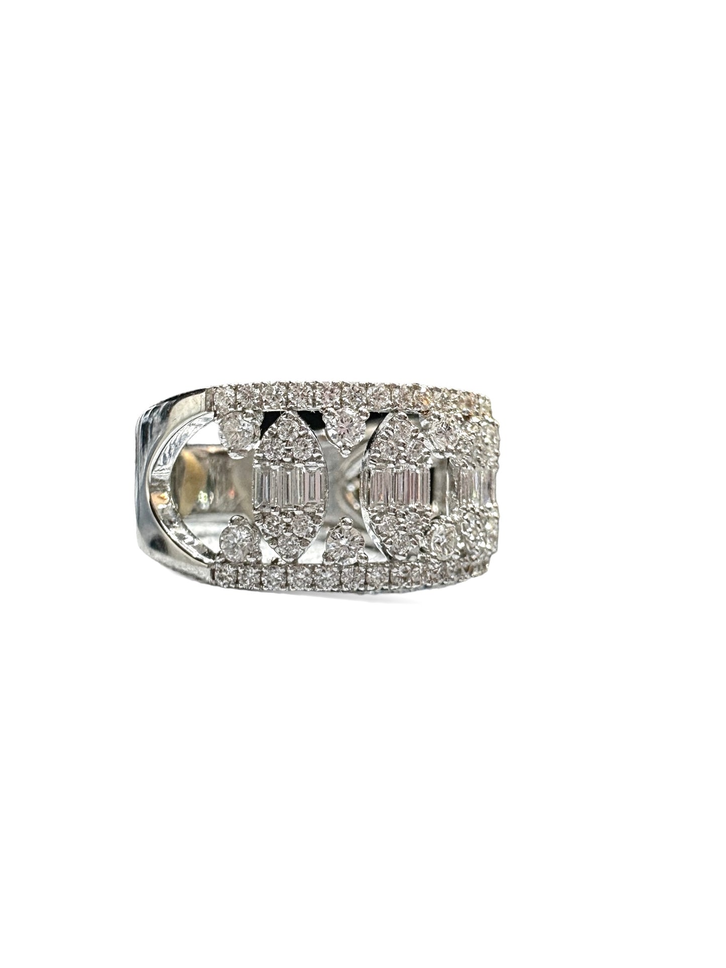 MARQUISE HALF ETERNITY DECO RING