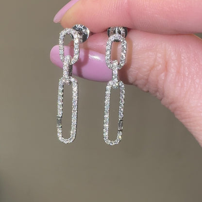 DIAMOND LINK EARRINGS